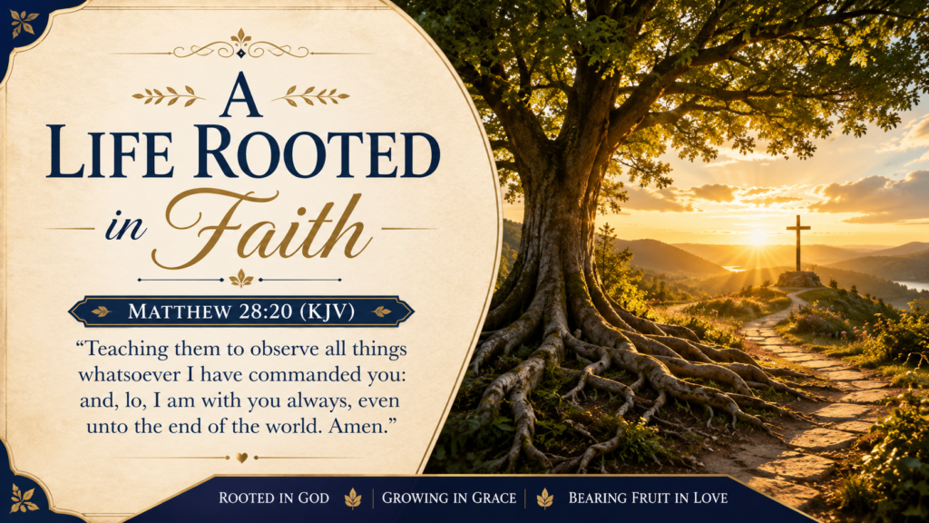 Daily Inspiration: A Life Rooted In Faith