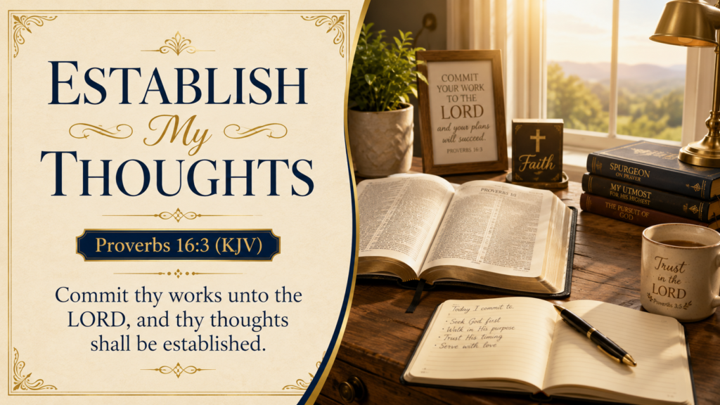 Daily Inspiration: Establish My Thoughts