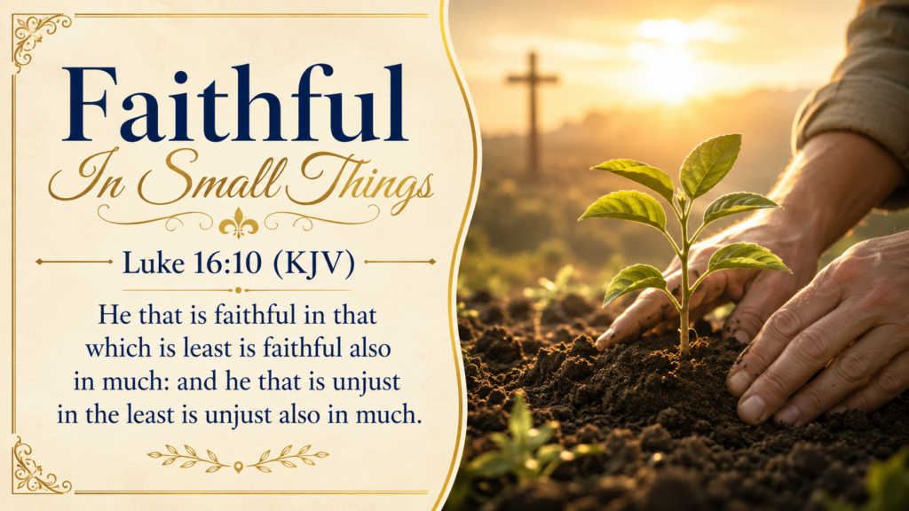 Daily Inspiration: Faithful In Small Things
