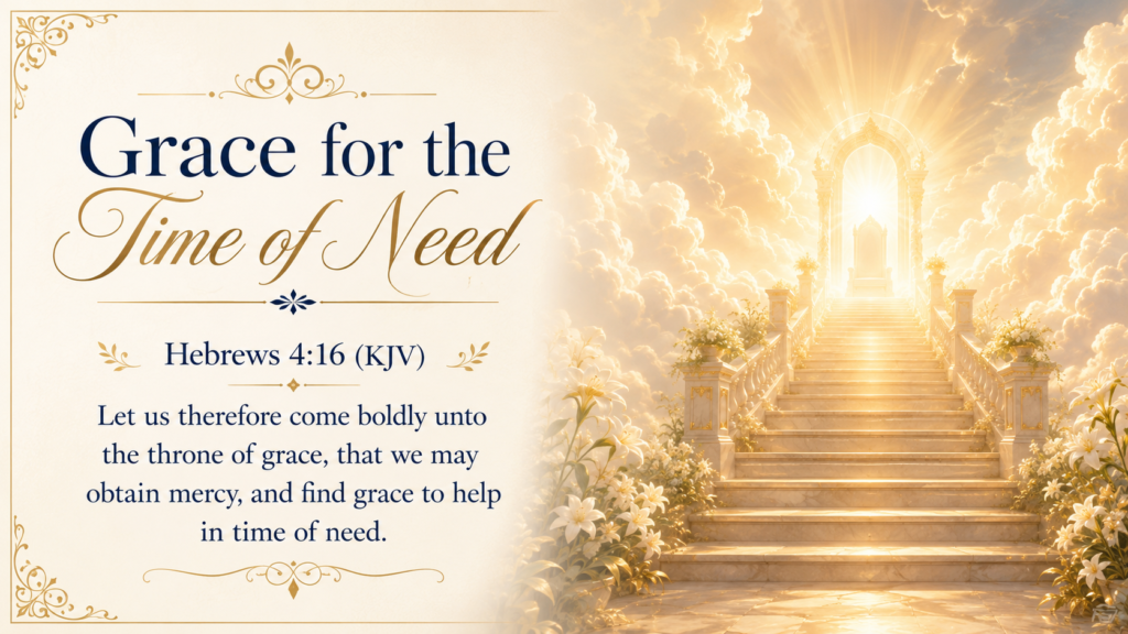 Daily Inspiration: Grace For The Time of Need