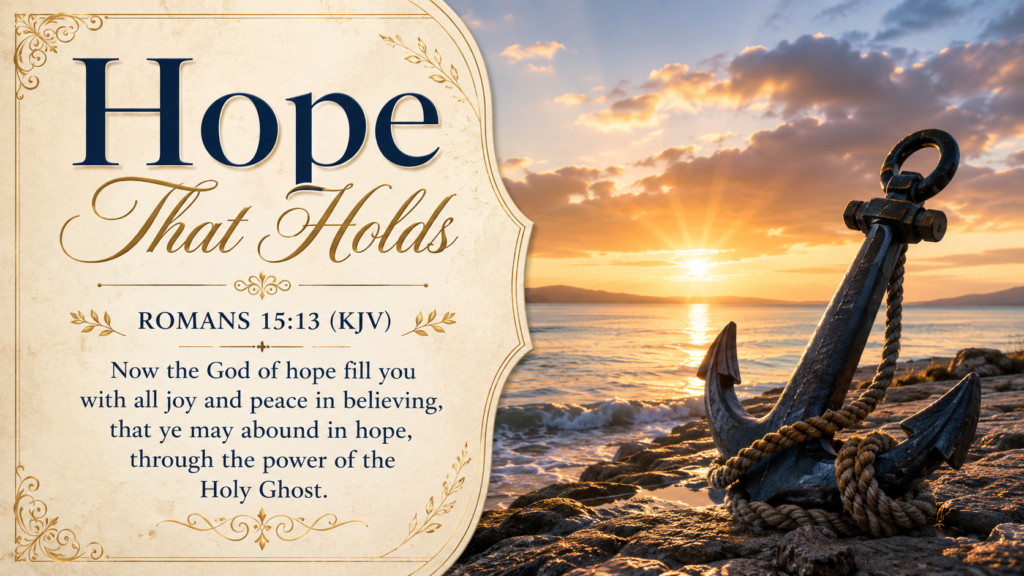 Daily Inspiration: Hope That Holds