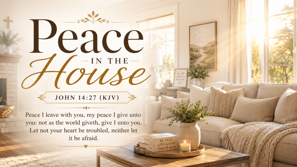 Daily Inspiration: Peace In The House