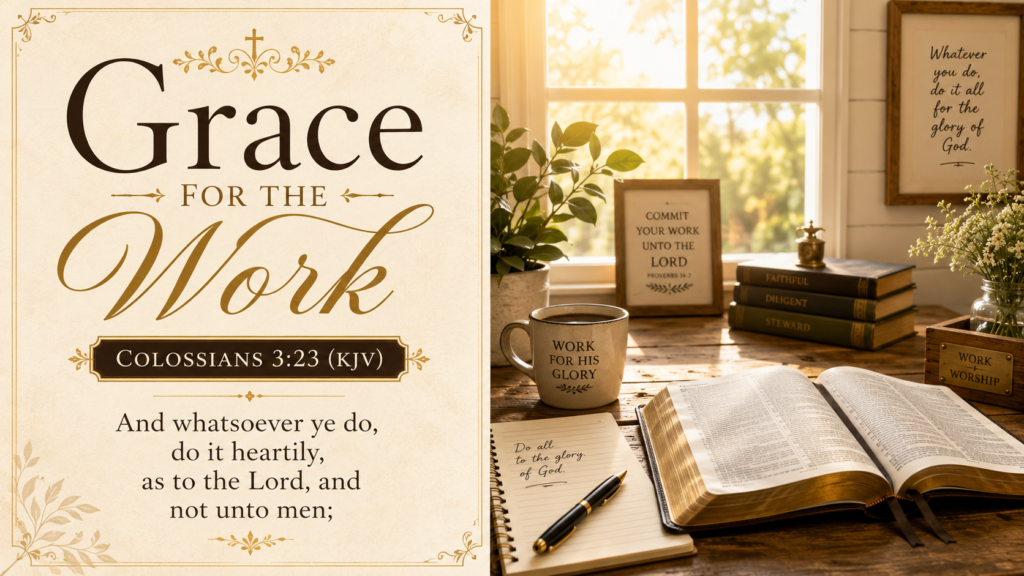 Daily Inspiration: Grace For The Work