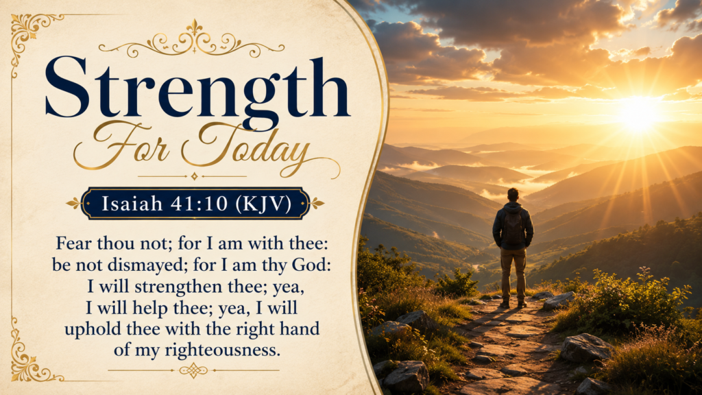 Daily Inspiration: Strength For Today