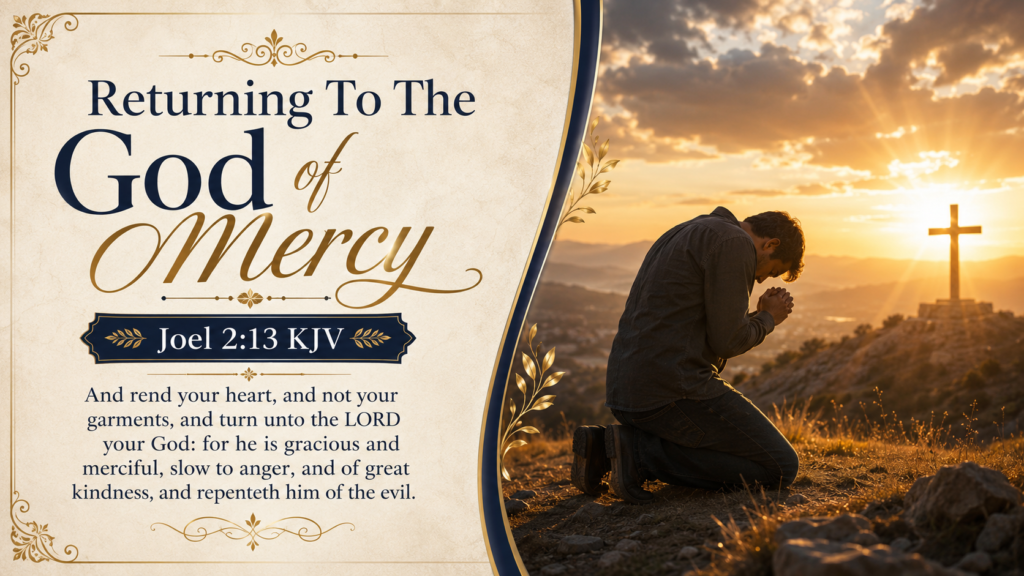 Daily Inspiration: Returning To The God Of Mercy
