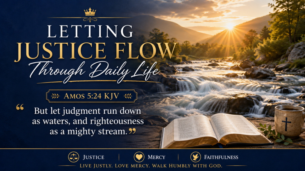Daily Inspiration: Letting Justice Flow Through Daily Life