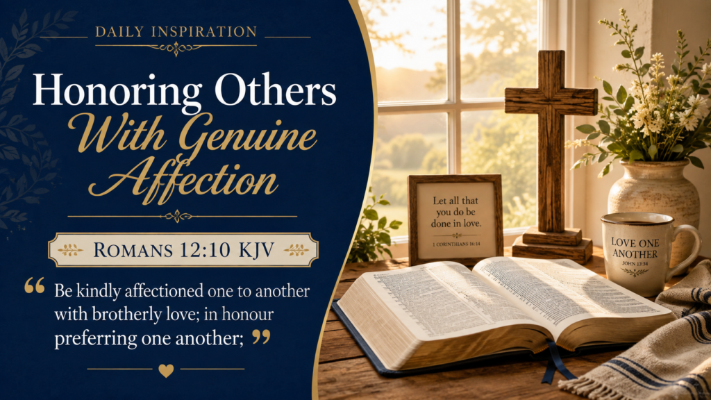 Daily Inspiration: Honoring Others With Genuine Affection