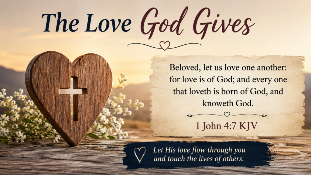 Daily Inspiration: The Love God Gives