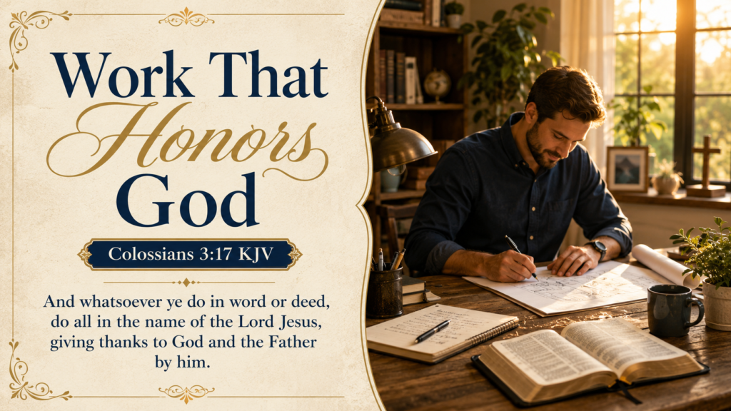 Daily Inspiration: Work That Honors God