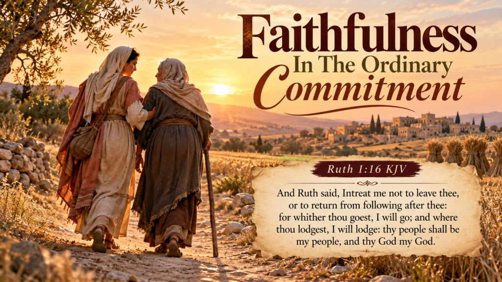 Daily Inspiration: Faithfulness In The Ordinary Commitment