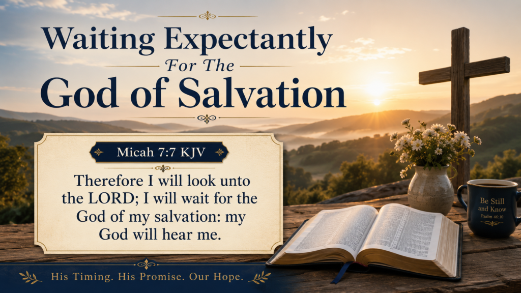 Daily Inspiration: Waiting Expectantly For The God Of Salvation