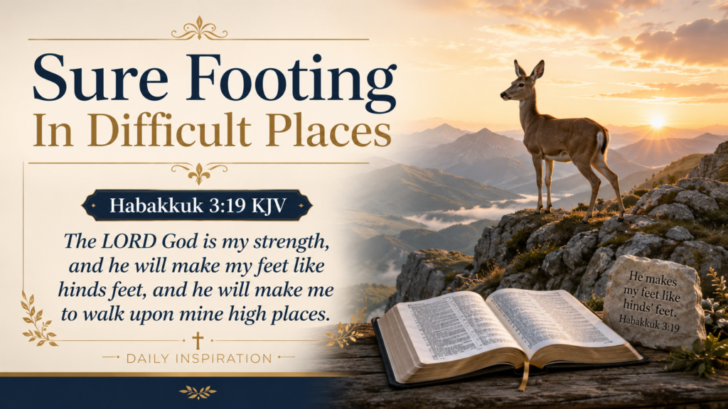 Daily Inspiration: Sure Footing In Difficult Places