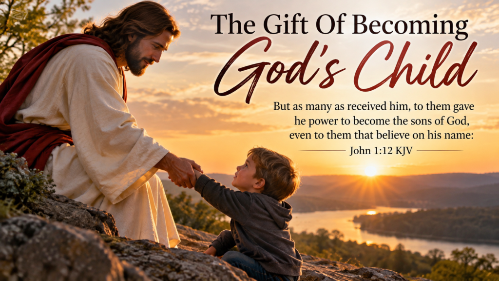Daily Inspiration: The Gift Of Becoming God’s Child
