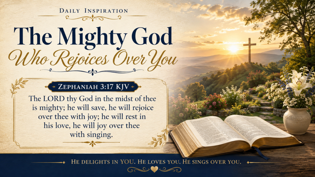 Daily Inspiration: The Mighty God Who Rejoices Over You