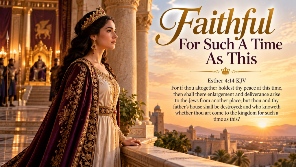 Daily Inspiration: Faithful For Such A Time As This