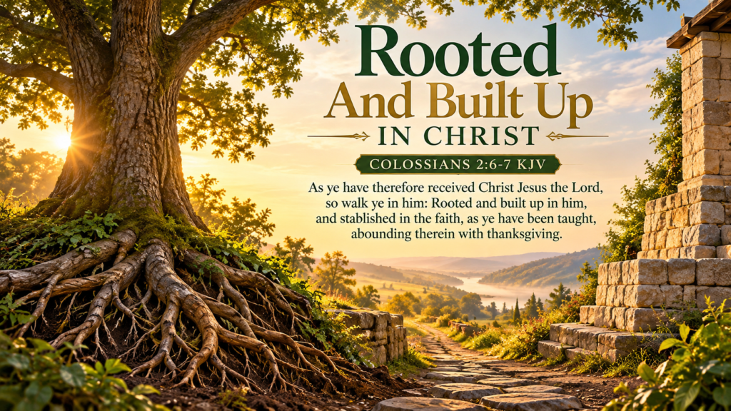 Daily Inspiration: Rooted And Built Up In Christ