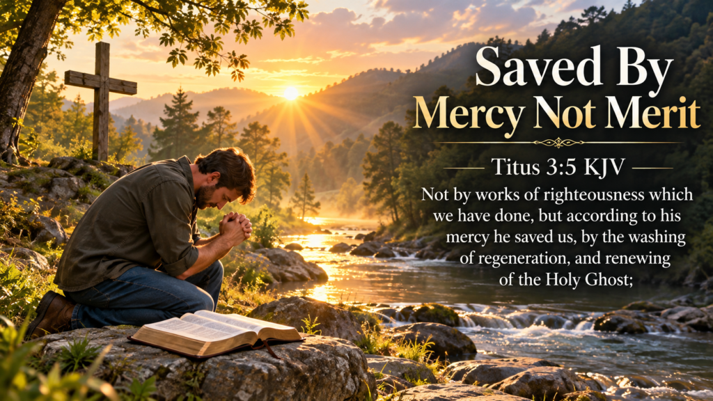 Daily Inspiration: Saved By Mercy Not Merit