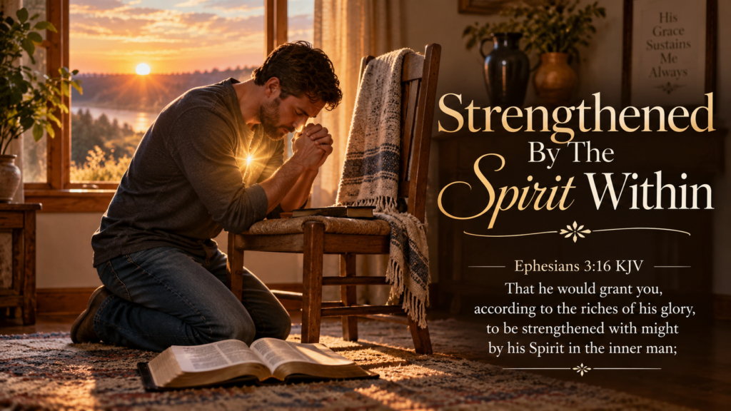 Daily Inspiration: Strengthened By The Spirit Within