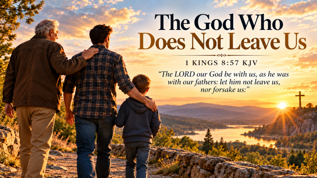 Daily Inspiration: The God Who Does Not Leave Us